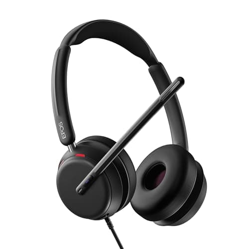 Image of EPOS IMPACT 860T Double-Sided Wired USB C and USB A Headset with Noise-Canceling Mic, Microsoft Teams Certified, Super Wideband Audio, Comfortable Fit, Ideal for Business & Home Office Professionals