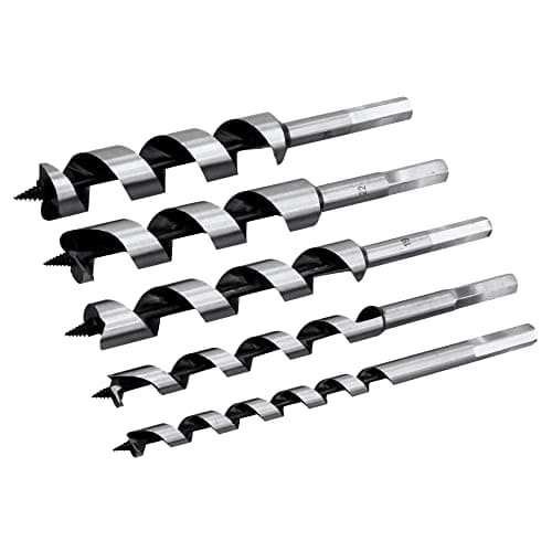 Image of Rolson 48545 5 pc 200 mm Wood Auger Bit Set
