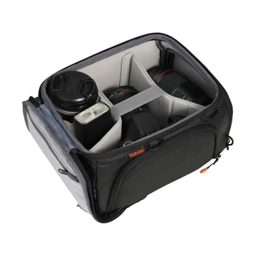 Image of TARION Padded Camera Bag Insert - Protective Small Camera Cube With Quick Access & Metal Frame for DSLR SLR Mirrorless Camera (ShellCore S)