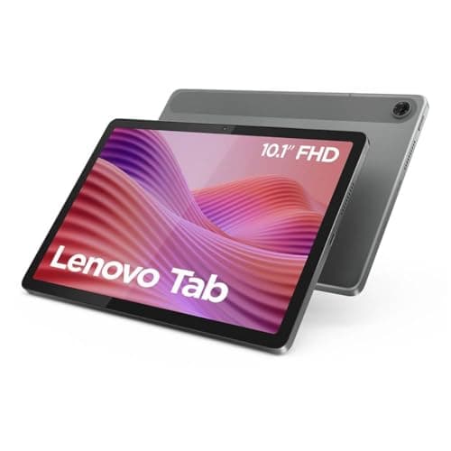 Image of Lenovo Tab - 10.1" WUXGA Tablet (MediaTek Helio G85, 4GB RAM, 128GB, 60Hz, 2 Speakers, Wi-Fi 5, Bluetooth 5.3, Android 14) Luna Grey - Includes Transparent Case with Built in Stand