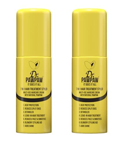 Image of Dr.PAWPAW It Does It All: 7 in 1 Hair Treatment Styler with Papaya, Aloe Vera, Coconut Oil, Vegan & Natural,For All Hair Types(2 x 150 ml)