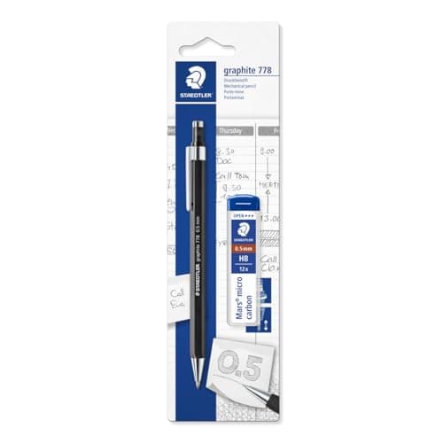 Image of STAEDTLER 7785ABK25D Graphite Mechanical Pencil 778 0.5mm Pack of 1 + Refill Leads
