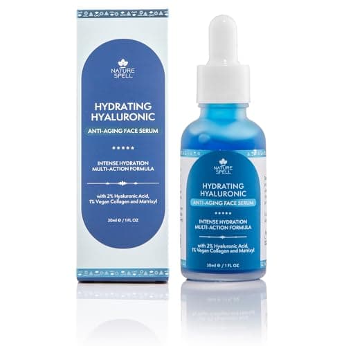 Image of Nature Spell 2% Hyaluronic Acid Face Serum, Long-Lasting Hydration & Anti-Ageing Support with Peptide Complex, Smooths Fine Lines & Improves Skin Elasticity, For Dry & Dehydrated Skin, Vegan, 30ml