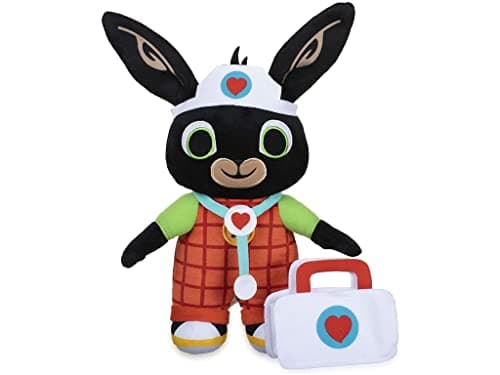 Image of Famosa Bing Doctor Plush Toy with Case and Accessories Doctor Bunny Series 31cm Soft and Squishy with Stickers for Boys and Girls of Any Age (BNG37000)