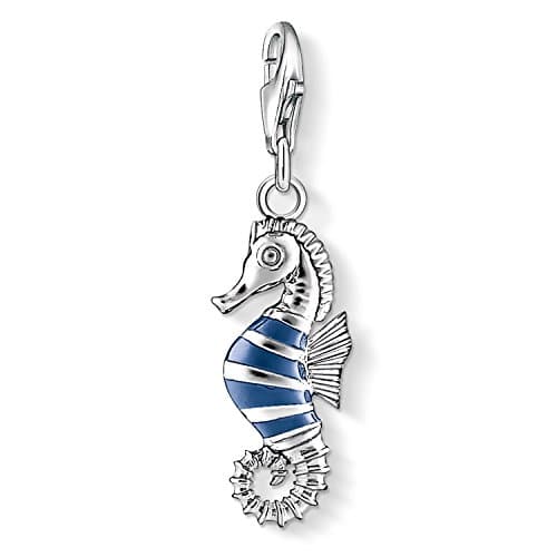 Image of Thomas Sabo Charm Club Unisex Blue Seahorse 925 Sterling Silver – 1045. 1