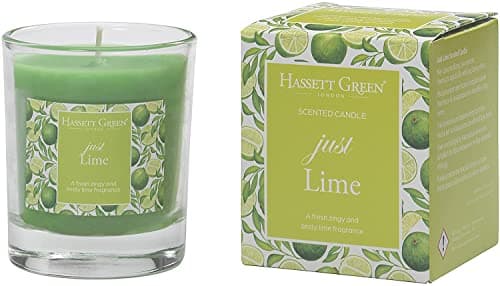 Image of Hassett Green London - Just Lime Scented Candle in a Glass Tumbler, 150g Boxed