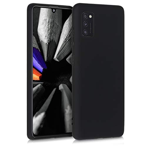 Image of kwmobile Case for Samsung Galaxy A41 Case - Soft Cover - Shockproof TPU Material - Wireless Charging - Black Matte