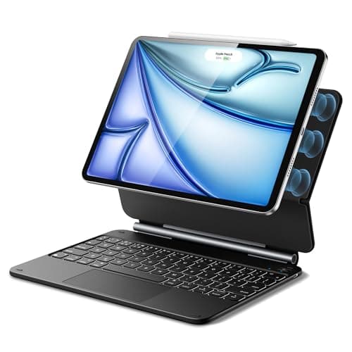 Image of ESR for iPad Air 11 inch Case with Keyboard M4/M3/M2 (2026/2025/2024), iPad Pro 11 & Air 5/4th Magic keyboard Case, Easy-Set Floating Cantilever Stand, Precision Multi-Touch Trackpad, Black