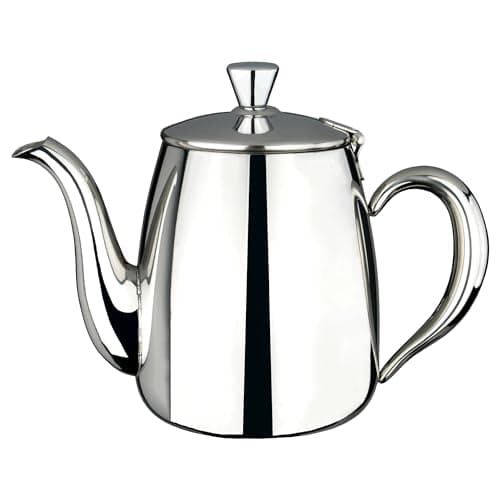 Image of Café Olé Premium Coffee Pot, 3 Cup / 20oz / 570ml, Stainless Steel, Classic Coffee Pot Design with Mirror Finish, Perfect Pour Spout