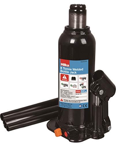 Image of Hilka 82250208 8 Tonne 222-447mm Welded Bottle Jack, Black