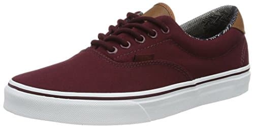 Image of Vans Men's UA Era 59 Low-Top Sneakers, Red (C and L Port Royale/Material Mix), 6.5 UK 40 EU