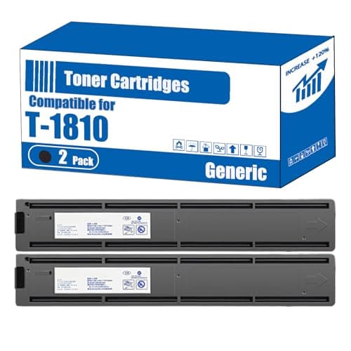 Image of TOEPPEX Compatible for Toshiba T-1810 Toner Cartridges E-Studio 181 182 182 i 211 212 212 i 242 242 i Printers, High Yield 6000 Pages, Accurate Imaging Rich Colors (2-Pack Black)