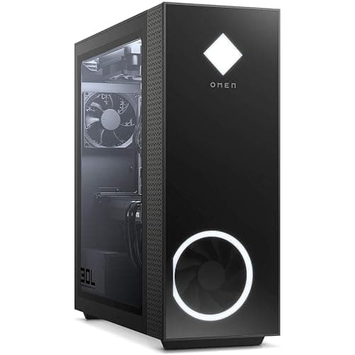 Image of HP Omen 30L Gaming Desktop PC GT13-1047na | AMD Ryzen 7-5800X Processor | 16GB HyperX DDR4 RAM | 512GB SSD + 2TB HDD | NVIDIA GeForce RTX 3080 GPU | Microsoft Windows 11 Home | Black