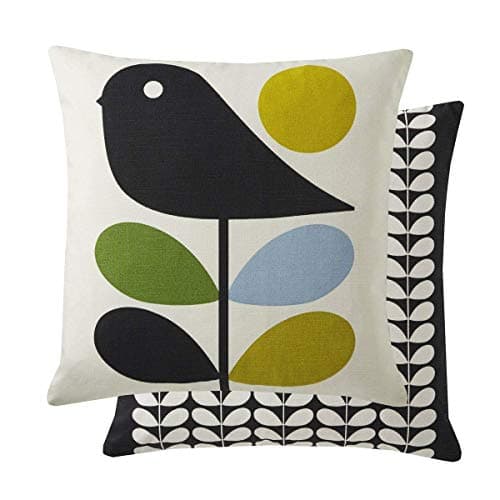 Image of Ashley Wilde Orla Kiely Early Bird Cushion - Duckegg/Olive
