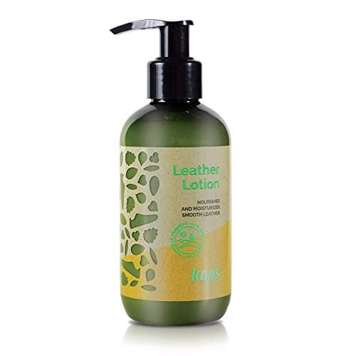 Image of Kaps Leather Lotion | Eco-Friendly Plant-Based Jojoba and Lanolin | Leather Care For Natural and Synthetic Smooth Leather | Restore Shoes, Bags, Jackets and More | 200ml | Made in Europe