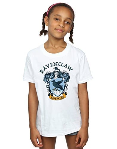 Image of Harry Potter Girls Ravenclaw Crest T-Shirt White 9-11 Years