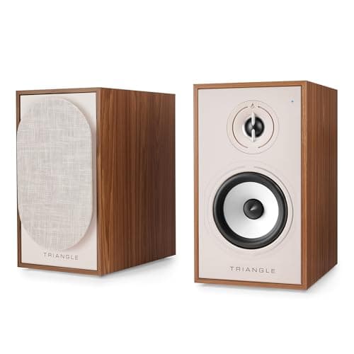 Image of Triangle - BOREA BR02 Connect Active Speakers - Bluetooth Bookshelf Speakers with 2x 50W Amplifier - HD Audio - PHONO/Turntable TV Arc & USB Inputs - 176 x 310 x 274 mm - Oak (Pair)