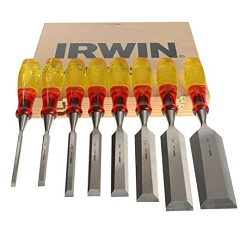 Image of XMS Irwin XMS18S373S8 Marples Limited Edition Splitproof Chisel Set 8 Piece, Wood