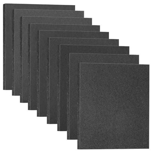 Image of STEBRUAM 18 Sheets Sandpaper 120/180/240/320/400/600/800/1000/2000 Grits Wet and Dry Polishing for Cars Metals Walls Wood Furniture,Sand Paper 9x11 Inch