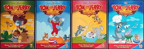 Image of TOM AND JERRY 7-10 CLASSIC COLLECTION / 1. TOM & JERRY CLASSIC COLLECTION VOLUME 7 / 2. VOLUME 8 / 3. VOLUME 9 / 4. VOLUME 10 = ULTIMATE 4x DVD SET
