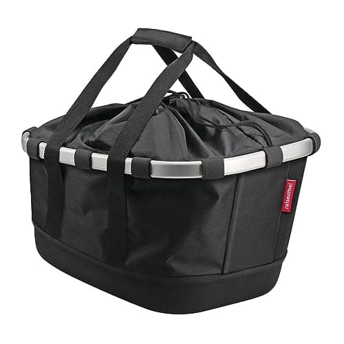 Image of KlickFix Unisex Adult Bikebasket GT Bicycle Basket, Black, Dimensions: 33 x 27 42 cm EU