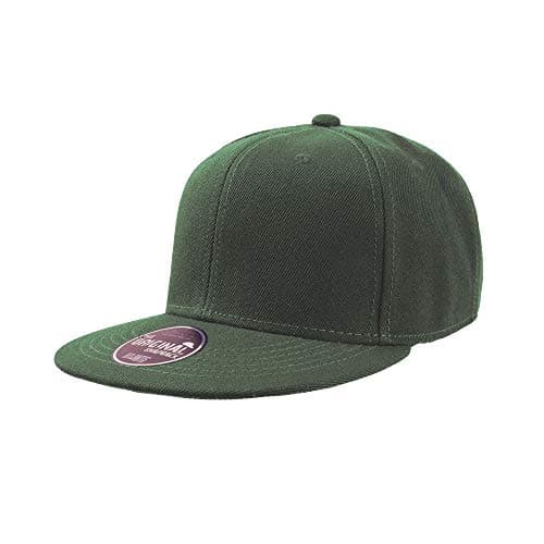 Image of Atlantis Snap Back Flat Visor 6 Panel Cap (One Size) (Green)