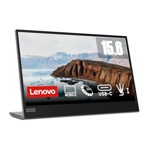 Image of Lenovo L15 15.6 Inch Portable Monitor | FHD, 1080p, 60Hz, IPS, 6ms, USB-C/Type-C Connector