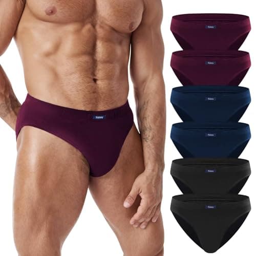 Image of FALARY Mens Briefs Multipack of 6 Underpants Mens Slips Underwear Man Size L Gents Underpants for Men UK Cotton Soft Breathable Men's Support Underwear for Workout Sports