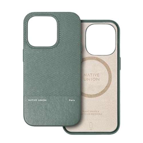 Image of Native Union (Re Classic Case – MagSafe Compatible with Built-in Magnets – Recycled & Plant-Based Materials – Ultra-Durable with 6ft / 1.8m Drop Protection for iPhone 15 Pro (Slate Green)