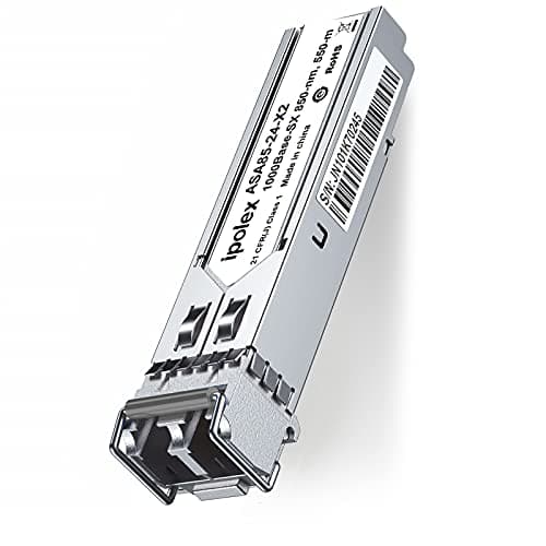 Image of ipolex 1 PC 1G SFP SX Multimode LC Transceiver, 1000Base-SX Mini-Gbic Module Compatible with Cisco GLC-SX-MMD, Ubiquiti UF-MM-1G, Meraki MA-SFP-1GB-SX, Netgear, Mikrotik etc. (MMF, 850-nm, 550-m)