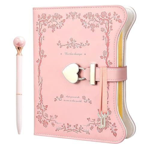 Image of Nidoul Girls Gifts Diary with Lock for Girls Ages 8-14,The Princess Diaries 360 Pages with Lock，Keys and Pen,Journal Notebook Secret Diary for Girls Cute Gifts (Princess Pink)