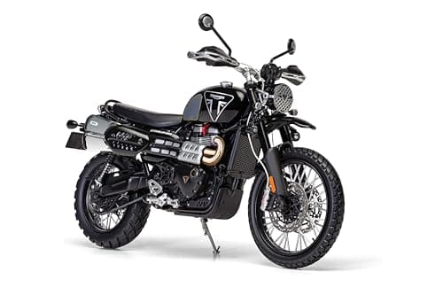 Image of Corgi Diecast Model Cars - CC08402 Triumph Scrambler 1200 (Bond Edition) - Men & Women Souvenir Gifts from UK - Small Die Cast Toy Car Models for Boys, Motor Enthusiasts Gift