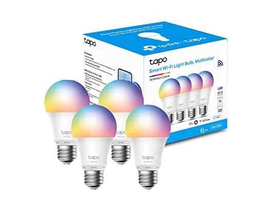 Image of Tapo Smart Bulb, Smart Wi-Fi LED Light, E27, 8.7W, Energy Saving, Works with Amazon Alexa and Google Home, Colour-Changeable, No Hub Required L530E(4-Pack) [Energy Class F]