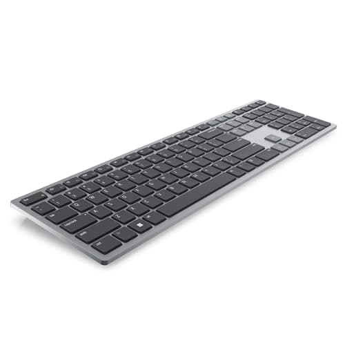Image of Dell KB700 Multi-Device Wireless Keyboard – Full-Size, Dual Mode RF & Bluetooth 5.0, Quiet Typing, Programmable Keys, Secure AES-128 Encryption, Long Battery Life, UK QWERTY Layout – Titan Grey