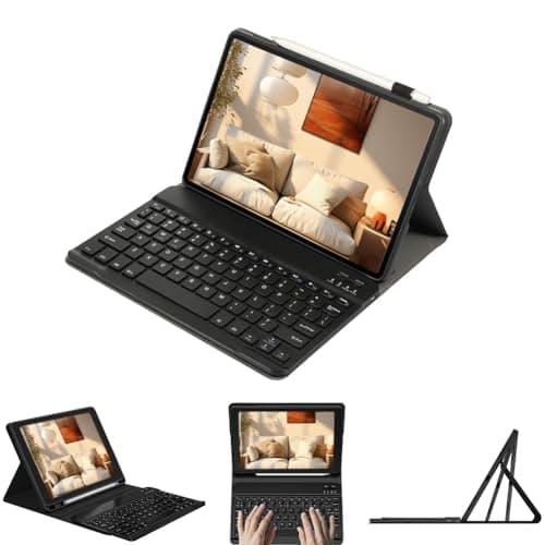 Image of leleyo Tablet Keyboard Case for Huawei MatePad 11.5 11.5 inch Smart Cover Magnetic with Removable Wireless Bluetooth Keyboard for Huawei MatePad 11.5, Black