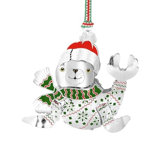 Image of Newbridge Silverware Baby Seal Pup Christmas Tree Hanging Ornament
