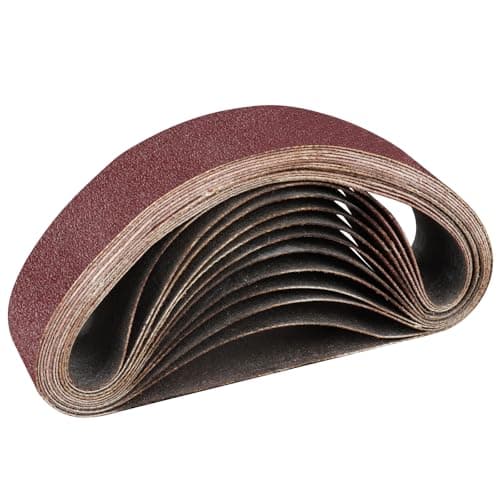 Image of STEBRUAM 10PCS Sanding Belt 40 x 303 mm 60 Grit