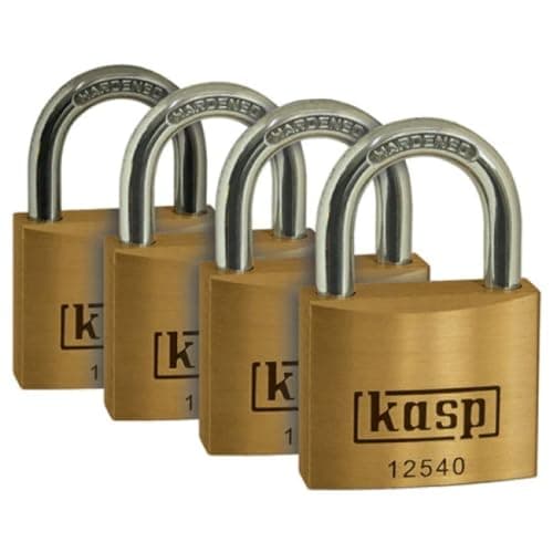 Image of Kasp 125 Premium Brass Padlock - 40 Millimeters - Quad