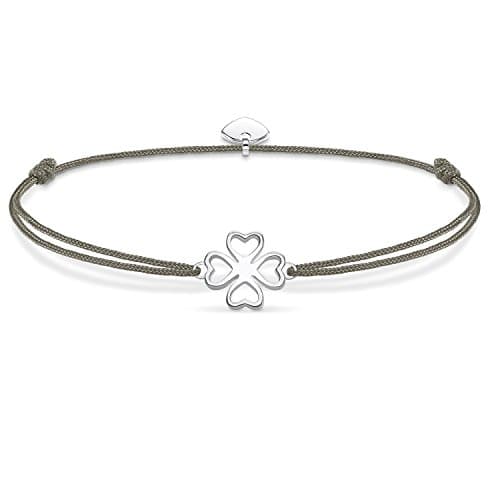 Image of Thomas Sabo Women Bracelet Little Secret Cloverleaf 925 Sterling Silver LS017-173-5-L20v