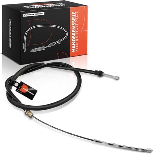 Image of Frankberg 1x Handbrake Cable Rear Axle Left or Right Compatible with Twingo I C06 1.2L Twingo I Box/Hatchback S06 1.2L Twingo II CN0 1.2L Replace# 7700424929