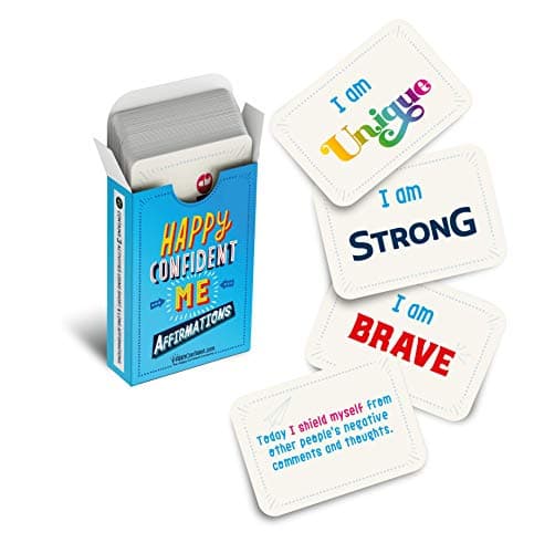 Image of Happy Confident Me Affirmation Cards - Kids affirmation cards to develop positive thinking, self-esteem and confidence in the whole family