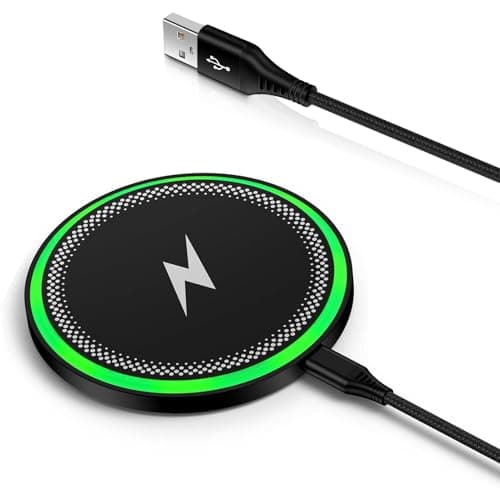Image of 15W Samsung Wireless Charger Fast Charging Pad for Samsung Galaxy S26 Ultra/S25/S24/S23/S22/S21/S20,Google Pixel 10/9/9Pro/8 Pro/7a/6/5XL, iphone Wireless Phone Charger for iPhone 17/16/15/14 /13