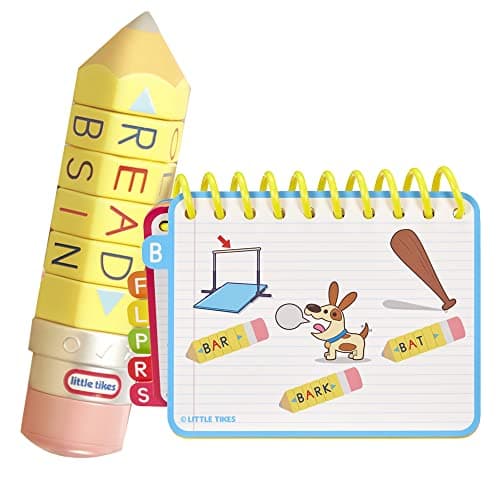 Image of little tikes Learn & Play 100 Words Spell & Spin Pencil - Includes Letters, Spelling, Vocabulary, Phonetics, Alphabet, Sounds - Preschool Education & Learning - For Toddlers Aged From 3 Years