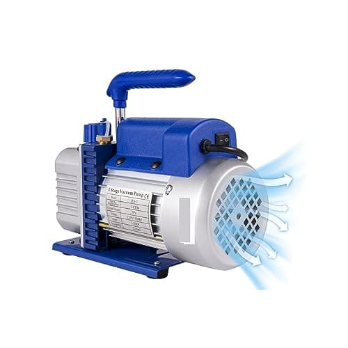 Image of Vacuum Pump 1 Stage Refrigeration Vacuum Pump with/Without Manifold Gauge 1.8CFM-12CFM Refrigerant Air Conditioning HVAC Maintenance(2.5CFM 1-4HP)