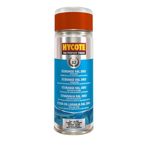 Image of Hycote Fast Drying Aerosol Car Spray Paint, Orange RAL 2003, 400 ml
