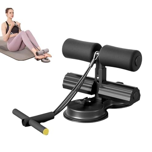 Image of Ab Training Auxiliary Device,Cups Core Exercise Device, Multi-functional Adjustable Ab Trainer, Sit up Exercise Equipment, with Double Suction Cups and Elastic Band, Crunches Ab Equipment (Black)