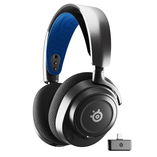 Image of SteelSeries Arctis Nova 7P Wireless PS5 Gaming Headset - Neodymium Magnetic Drivers - Dual Wireless PlayStation & Bluetooth - 38H USB-C Battery - Gen2 AI Mic - Supports PS4, PC, Mobile