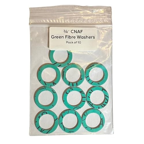 Image of High Temperature Green Fibre Washer 3/4" - Pack of 10