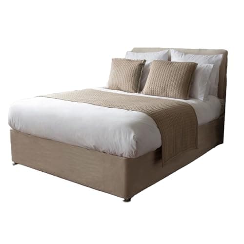 Image of Crompton Quilted Jersey Feel Bed Runner in Mocha 70cm x 220cm Belledorm