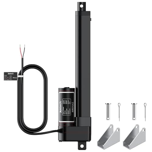 Image of Justech 200mm 8-inch Linear Actuator Motor Heavy Duty 3000N 660lbs DC 12V with Mounting Brackets for Auto Car RV Electric Door Opener Industrial Agricultural Machinery Vessels Cargo Medical Window